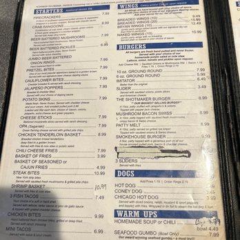 Shotmakers Sport Bar-Harrisville Menu image 2